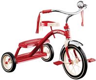 Radio Flyer 33 Dual Deck Tricycle, 2-1/2 to 5 years, Steel Frame, 12 x 1-1/4 in Front Wheel, 7 x 1-1/2 in Rear Wheel