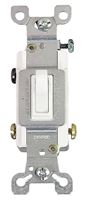 Eaton Wiring Devices 1303-7W-BOX Toggle Switch, 15 A, 120 V, Polycarbonate Housing Material, White, Pack of 10