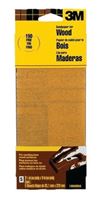 3M 19037-20-CC Sandpaper, 9 in L, 3.66 in W, Medium, 100 Grit, Garnet Abrasive