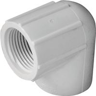 IPEX 435507 Pipe Elbow, 3/4 in, Socket x FPT, 90 deg Angle, PVC, White, SCH 40 Schedule, 150 psi Pressure