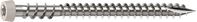 Camo 0367158NS Deck Screw, #10 Thread, 2-1/2 in L, Reverse Upper Thread, Trim Head, Star Drive, Sharp, Type-17 Point