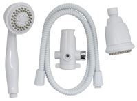 Plumb Pak K750WH Shower Head Kit, 1.8 gpm, 3-Spray Function, 60 in L Hose