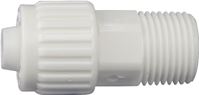 Flair-It 16868 Tube to Pipe Adapter, 1/2 x 3/4 in, PEX x MPT, Polyoxymethylene, White