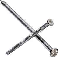Simpson Strong-Tie S12PTD1 Deck Nail, 12D, 3-1/4 in L, 304 Stainless Steel, Bright, Full Round Head, Annular Ring Shank