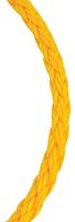 BARON 54808 Rope, 1/4 in Dia, 50 ft L, 100 lb Working Load, Polypropylene, Yellow