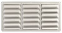 Master Flow EAC16X8W Undereave Vent, 8 in L, 16 in W, 65 sq-ft Net Free Ventilating Area, Aluminum, White, Pack of 36