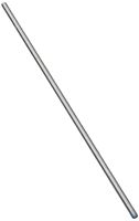 Stanley Hardware N179-580 Threaded Rod, 1/4-20 Thread, 72 in L, A Grade, Steel, Zinc, UNC Thread