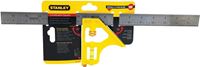 Stanley 46-131 Combination Square, 1 in W Blade, 16 in L Blade, SAE Graduation, Stainless Steel Blade