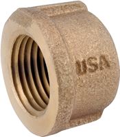 Anderson Metals 738108-12 Pipe Cap, 3/4 in, IPT, Brass, Red, 200 psi Pressure