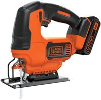 Black+Decker BDCJS20C Jig Saw, Battery Included, 20 V, 3/4 in L Stroke, 2500 spm