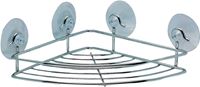 Simple Spaces SS-5881-CH-3L Shower Corner Shelf, 15 lb Max Weight Capacity, 1-Shelf, Steel, Polished Chrome