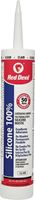 Red Devil 00113CA Silicone Sealant Caulk, Clear, 9 oz Cartridge, Pack of 12