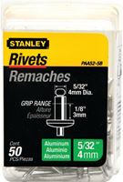 Stanley PAA52-5B Pop Rivet, Reusable, Aluminum, 50/PK