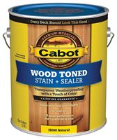 Cabot 140.0019200.007 Deck and Siding Stain, Natural, Liquid, 1 gal, Pack of 4