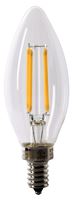 Feit Electric BPCTC40/927CA/FIL LED Bulb, Decorative, B10 Lamp, 40 W Equivalent, E12 Lamp Base, Dimmable