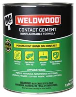 DAP 25336 Contact Cement, Liquid, Slight, White, 1 gal, Can
