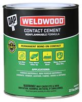 DAP 25332 Contact Cement, Liquid, Slight, White, 1 qt, Can