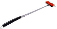 Oklahoma Joes 2978124R06 Rake and Brush, 5.9 in W Brush, Full-Tang, Riveted Handle, 27 in L