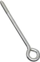 National Hardware N220-715 Lag Screw Eye, 2 in L Thread, 8 in OAL, 230 lb Working Load, Steel, Zinc, Pack of 10