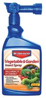 BioAdvanced 701522A Vegetable and Garden Insecticide, Liquid, Spray Application, 32 oz Can