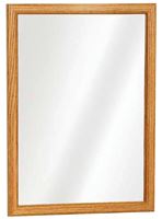 Zenith K268 Medicine Cabinet, 15-13/16 in OAW, 5-1/8 in OAD, 21-13/16 in OAH, Plastic, Oak, 2-Shelf