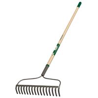 Landscapers Select 34582 Bow Rake, 16 in W Head, 16 -Tine, Steel Tine, 54 in L Handle