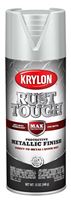 Krylon Rust Tough K09232008 Enamel Spray Paint, Metallic, Silver, 12 oz, Can, Pack of 6