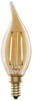 Feit Electric CFT/VG/LED LED Bulb, Decorative, 40 W Equivalent, E12 Lamp Base, Dimmable, Amber, Soft White Light, Pack of 4