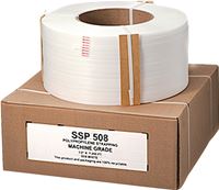 Nifty Wrapper SSP508HD Strapping Coil, 7200 ft L, 1/2 in W, 0.025 Thick Material, Polypropylene, White