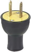 Eaton Wiring Devices 3123BK-BOX Electrical Plug, 2 -Pole, 15 A, 125 V, NEMA: NEMA 1-15, Black, Pack of 25