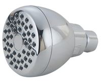 Boston Harbor B11041CP Shower Head, 1.75 gpm, 1/2-14 NPT Connection, Threaded, 1-Spray Function, Plastic, Chrome