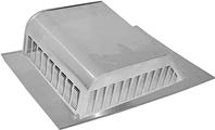 Lomanco LomanCool 730 Static Roof Vent, 12-3/16 in OAW, 30 sq-in Net Free Ventilating Area, Aluminum, Mill, Pack of 6