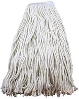 Chickasaw 00353 Wet Mop Head, 10 oz Capacity, 1 in Headband, Cotton/Synthetic