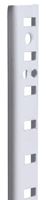 Knape & Vogt 255 255 WH 48 Mortise-Mount Pilaster Standard 500 lb, Steel, White, Wall Mounting, 100/CT