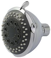 Boston Harbor Shower Head, 1.75 (6.6) 80 gpm (L/MIN) psi, 1/2-14 NPT Connection, Threaded, 3-Spray Function, Chrome