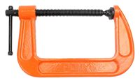 Pony 2650 Light-Duty C-Clamp, 1300 lb Clamping, 5 in Max Opening Size, 3 in D Throat, Cast Iron Body, Black Body