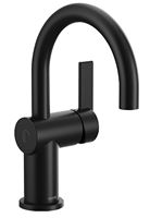 Moen Cia Series 6221EWBL Bathroom Faucet, 1.2 gpm, 1-Faucet Handle, Metal, Matte Black, Lever Handle, High-Arc Spout