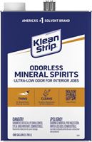 Klean Strip GKSP94006 Mineral Spirit Thinner, Liquid, Solvent, Light Yellow, 1 gal, Can, Pack of 4