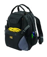 CLC 1134 Backpack, 13-1/4 in W, 8-1/2 in D, 16 in H, 44-Pocket, Polyester, Black