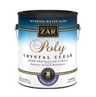 Aqua ZAR 34513 Polyurethane, Semi-Gloss, Liquid, Crystal Clear, 1 gal, Can, Pack of 2