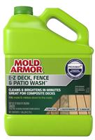 Mold Armor FG505 Deck and Fence Wash, Liquid, Yellow, 1 gal, Spray Dispenser, Pack of 4