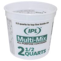 Leaktite #5M3 Multi-Mix Container, 2-1/2 qt, HDPE, Clear 