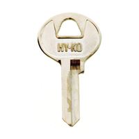 Hy-Ko 11010M2 Key Blank, Brass, Nickel, For: Master Cabinet, House Locks and Padlocks, Pack of 10 