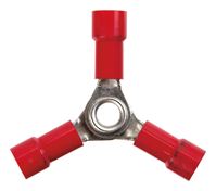 Jandorf  Commercial  Terminal Butt Splice  Vinyl  22-18 AWG Red  2 pk 