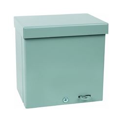Steel City AB-664RBGK001 Enclosure, 3 -Knockout, Steel, Gray, Painted, Horizontal Mounting