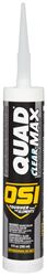 OSI QUAD MAX 2445634 Sealant, Clear, 24 to 72 hr Curing, 0 to 140 deg F, 9.5 oz Tube