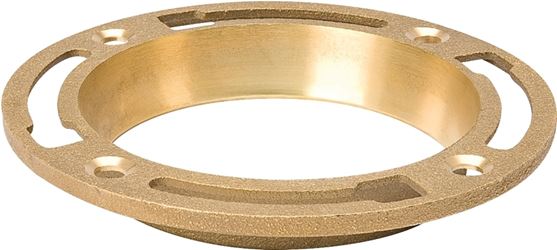 B & K 152-001 Closet Floor Flange, Brass, For: Both 3 in and 4 in SCH 40