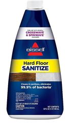 Bissell 2504 Hard Floor Sanitize Formula, 32 oz, Bottle, Liquid, Pleasant, Clear/White