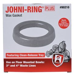 Hercules 90210 Wax Ring, Polyethylene, Brown, For: 3 in and 4 in Waste Lines