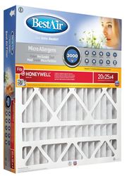 BestAir HW2025-13R Air Filter, 24-5/8 in L, 19-3/4 in W, 13 MERV